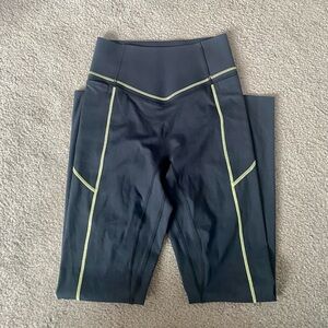 Black/Green Vitality Performance Legging